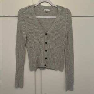 NEW American Eagle Gray Cardigan Sweater Thin